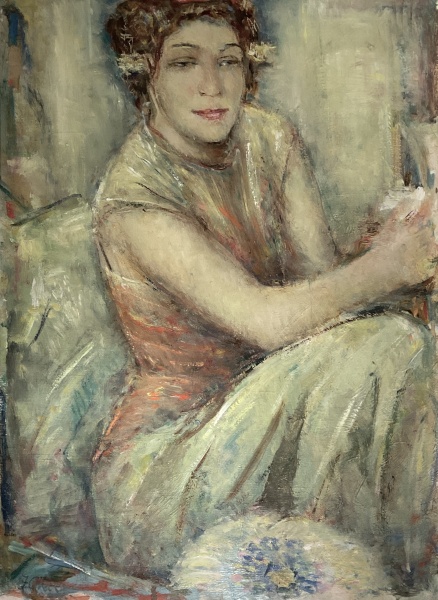 Istuv naisfiguur, Johannes Greenberg